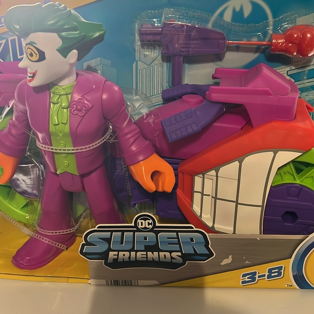 DC Fisher Price Imaginext XL Super Friends- Joker Laff Cycle. Brand New!! - Picture 3 of 6